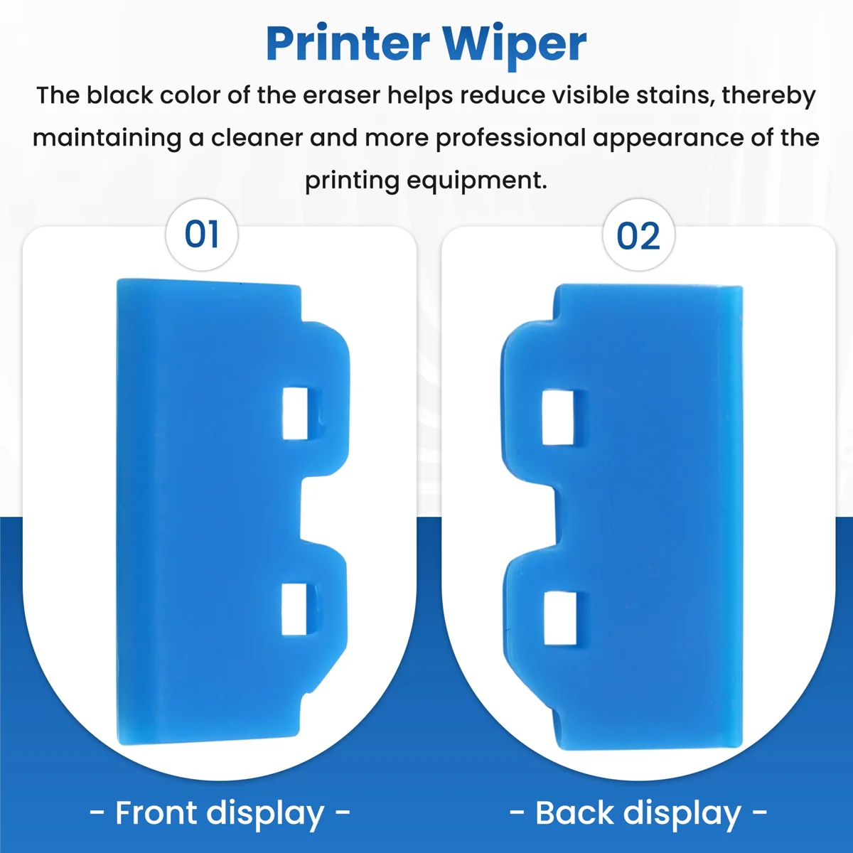 N18R Набор стеклоочистителей для принтера из 10 предметов Mutoh VJ1204/1604/2606, для печатающих головок DX5, DX7, XP600, синий