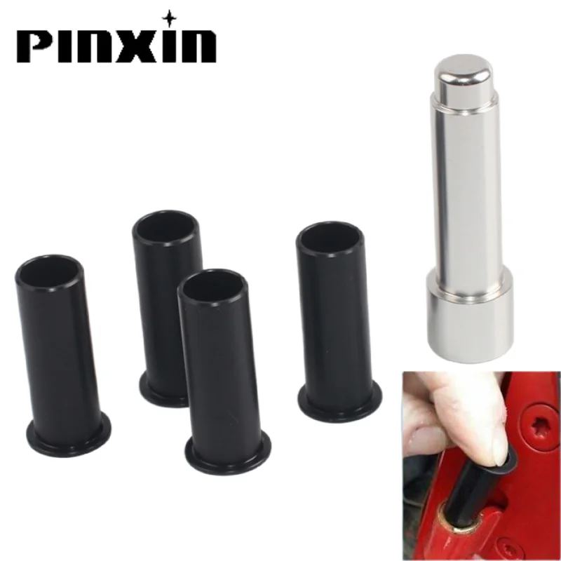 PinXin 1 Set Door Hinge Pin Liners Bushings Kit Fit for 2007-2018 Jeep Wrangler JK 2007-2018 4 Doors Hinge Bushing Replacement