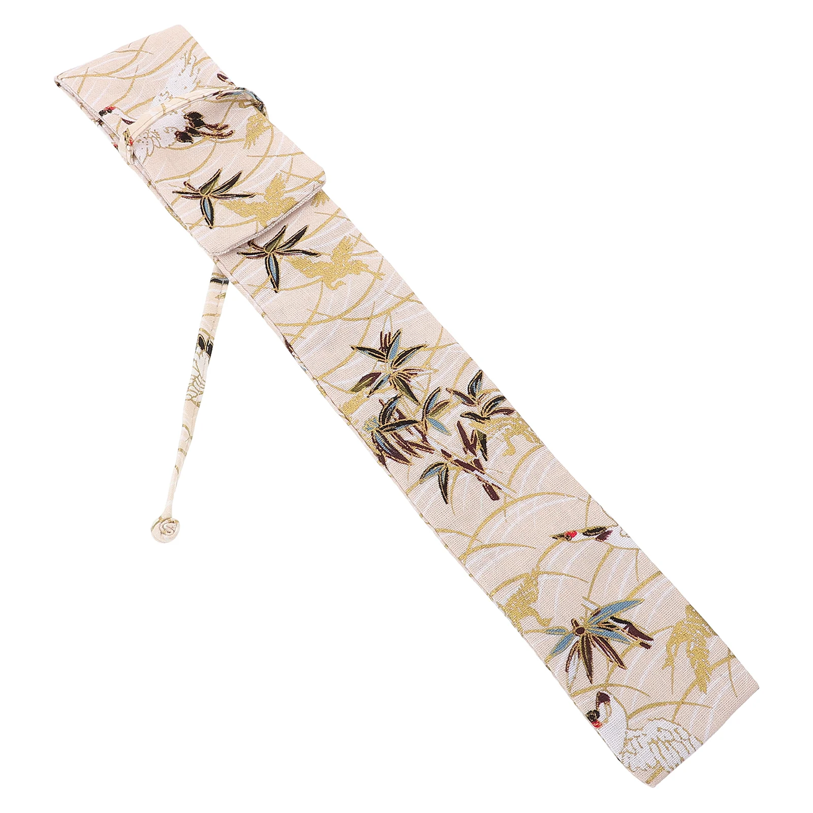 

Китайский стиль ручная уличная складная сумка для вентилятора для мужчин и женщин ручные фланелевые чехлы