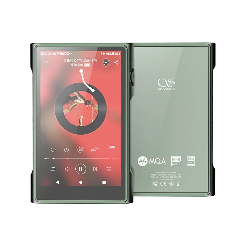 SHANLING M3 Ultra Hi-Res Android10 Portable HiFi Music MP3 Player DAP 8-Core QS 665 CPU Bluetooth5.0 Dual ES9219C DAC DSD256 M3U