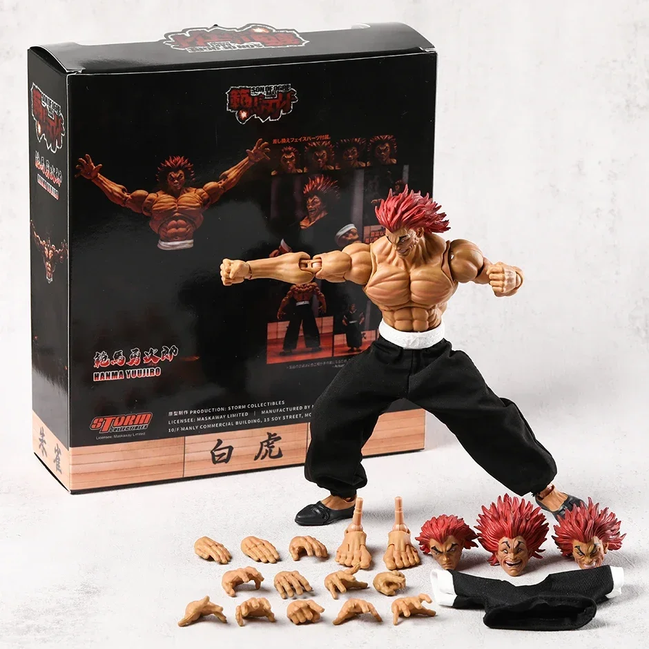 Tempestade Brinquedos Baki Hanma: Filho do Ogre Hanma Yujiro Action Figure, Estatueta de brinquedo colecionável, 1/12 Modelo