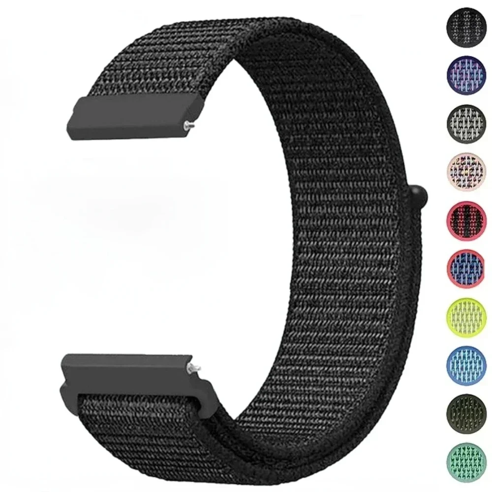 

18MM Nylon Loop Band For Xiaomi Mi Smart Watch Straps Women Sports Bracelet For Garmin Vivoactive 4S/Venu 2s Correa Wristband