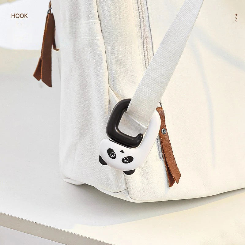 Travel Portable Cute Handbag Hook, Securely Hangs On Any Desktop, Plastic Design with Stretchable Handle, Fashionable Style