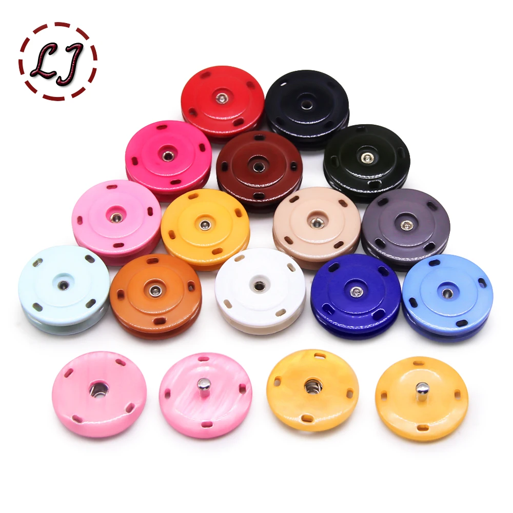 New high quality 10pairs/lot colorful invisible snap fashion button Fasteners Press sewing overcoat Button garment accessory DIY