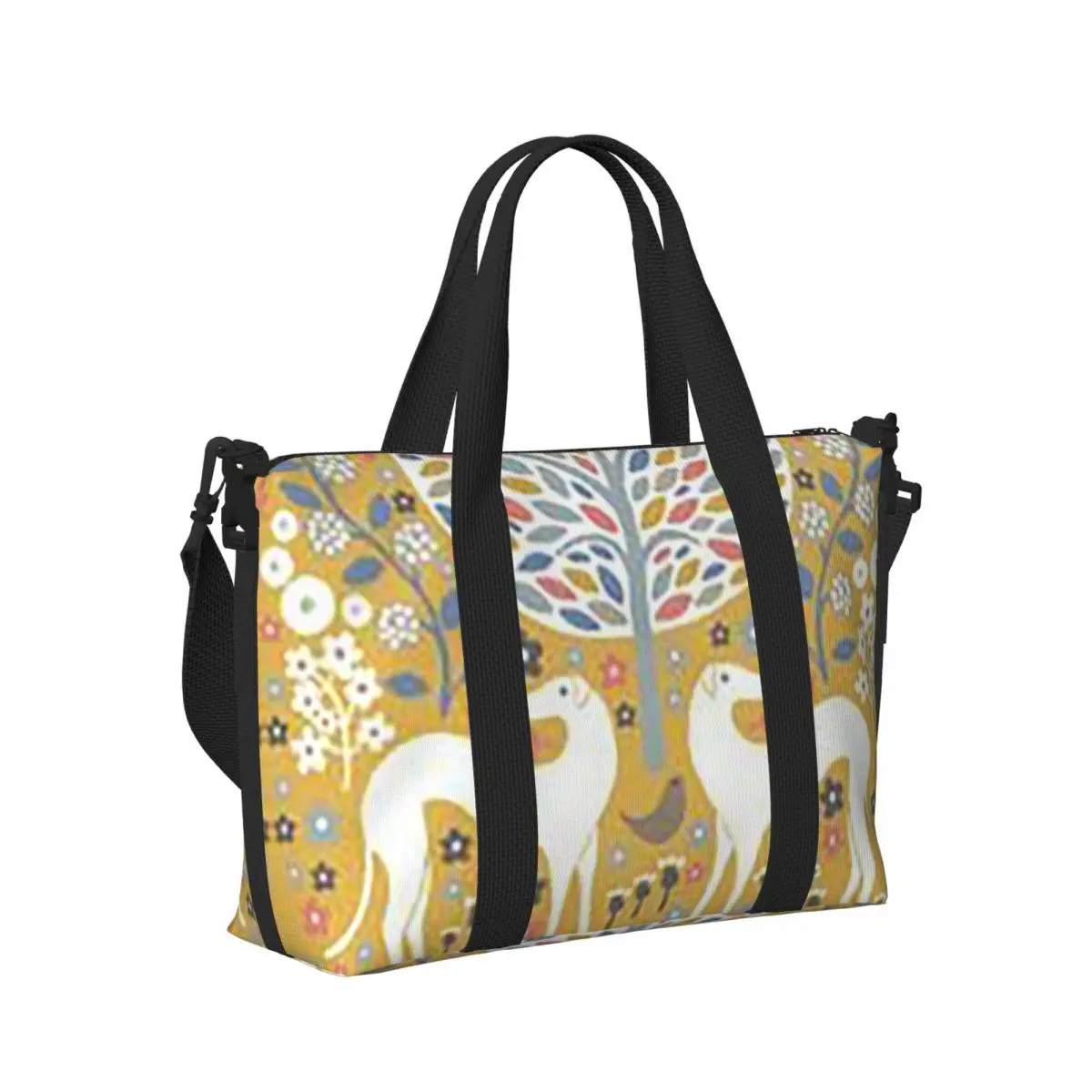 

Whippet Peeping Whippet Greyhound Lurcher Dog Beach Travel Bag Tote Bags for Gym Sport Women Shopping Duffle Shoulder Bag