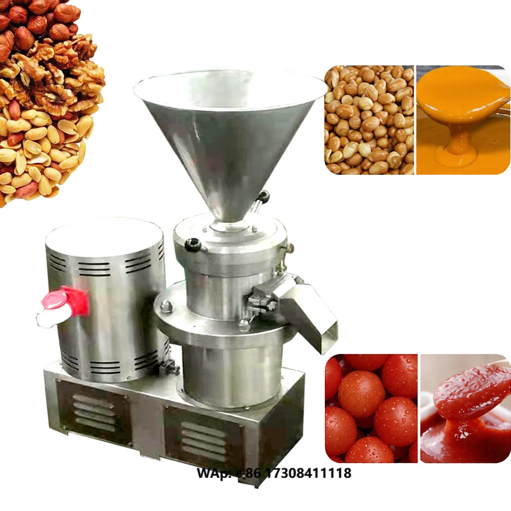Industrial Food Grinding Machine Colloid Mill for Peanut Butter Sesame Paste Chili Sauce