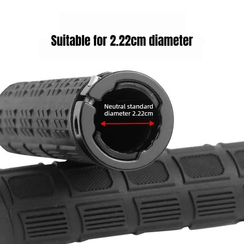 Mountain Bike Handlebar Grips Dual Color Aluminum Alloy Locking Rubber Anti Slip Ergonomic Design for Road Cycling Comfortable image 5