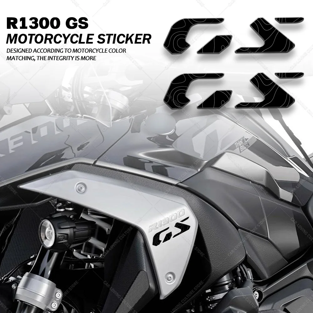 

For R1300 GS Motorcycle Accessories Decal GS Logo Protectors Compatible 3D Gel Stickers Scratch Resistant Waterproof Sticker
