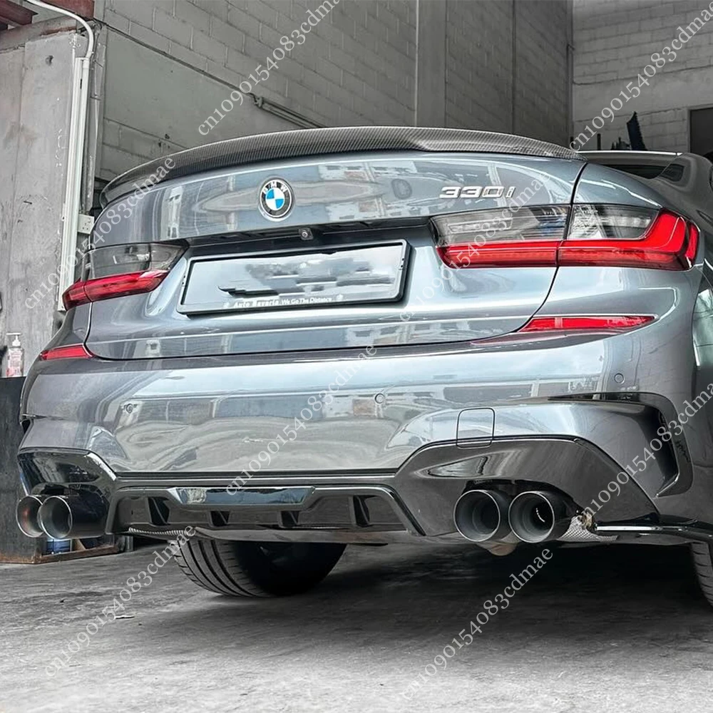 

Для BMW 3 серии G20 седан G21 Touring M-Sport 2019-2022 предварительно подтягивающий MP стиль задний бампер диффузор сплиттеры модификация губ