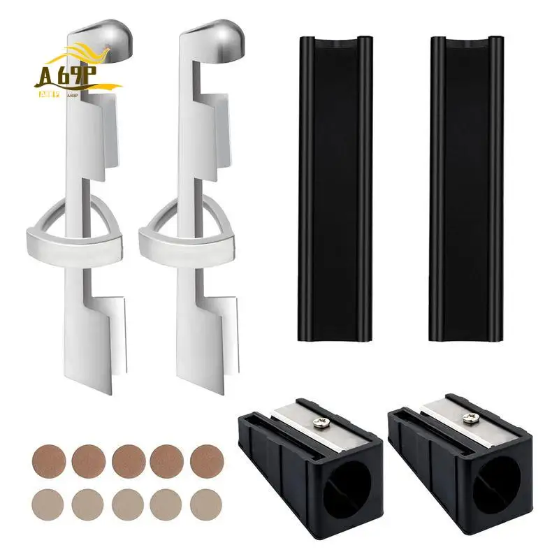 

Набор для ремонта бильярдных киев A69P: 2 зажима для киев, 10 наконечников для киев, 2 формирователя наконечников, 2 триммера для наконечников, запчасти для ремонта бильярдных киев