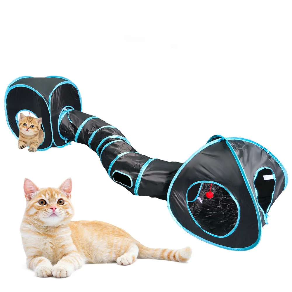 Cat Tunnel Pet Supplies Cat S Pass Play Tunnel Foldable Cat Tunnel Cat Toy Breathable Drill Barrel for Indoor Loud