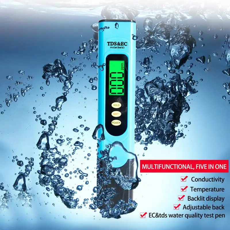 Digital PH Meter And TDS Meter High Precision For Water Quality Tester Testing Kit Suitable Aquarium Swimming Pool