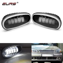 2PCS Car LED Front Fog Light Russian Version LED Driving Lamp DRL For Daewoo Chevrolet lanos sens Daytime Running Lights 12V