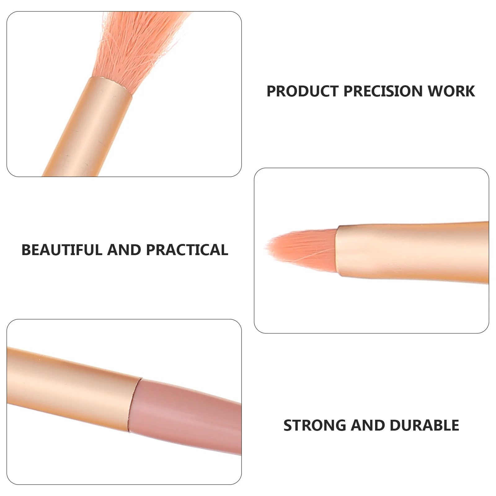 1Set Makeup Brush Set Soft Supple Artificial Fiber Brushes Portable Powder Blush Eyeshadow Cosmetics Face Beauty Tools