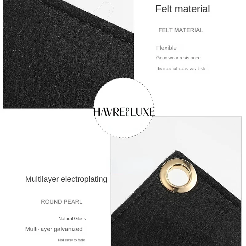 HAVREDELUXE Wallet Transformation Felt Liner Bag Transformation Messenger Chain Accessories Free Punch Card Bag Inner Bag