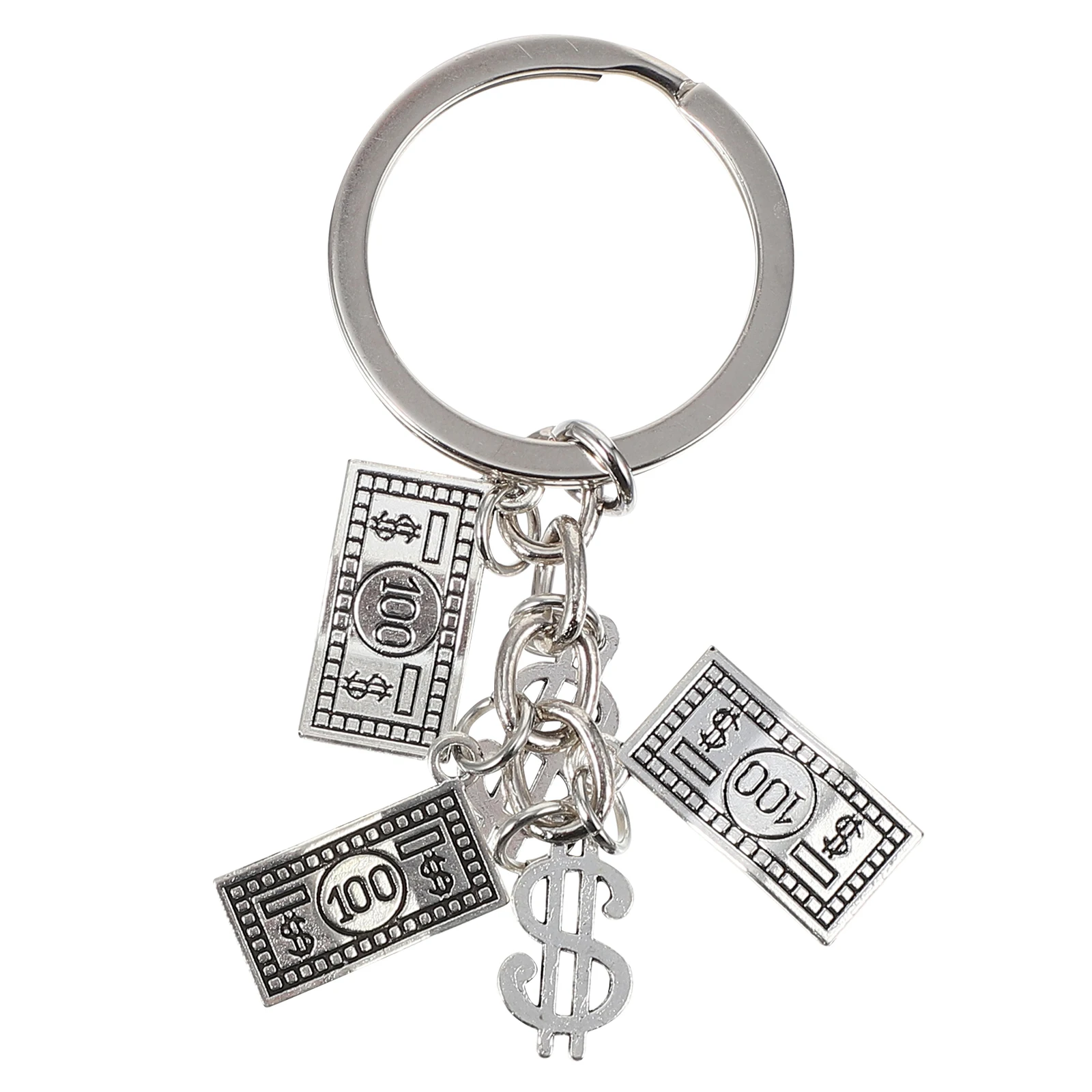 

Dollar Shaped Alloy Keychain 100 Bill Pendant Creative Gifts for Phone Bag Backpack Accessories Durable Quality Keychains