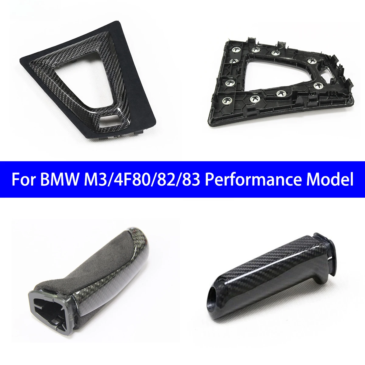 

Подходит для BMW M3/4F80/82/83 Performance Model, замшевое углеродное волокно, база переключения передач, ручной тормоз