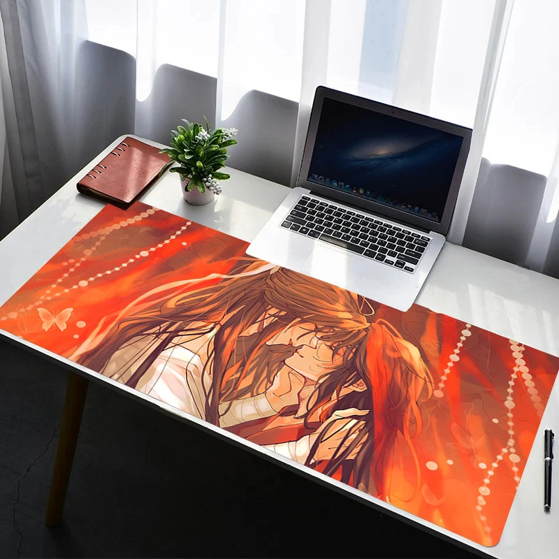 

Gaming Mouse Pad Computer Desk Mat Table Tian Guan Ci Fu Keyboard Pad Laptop Personality-Filled Rubber Non-slip Mousepad Cushion
