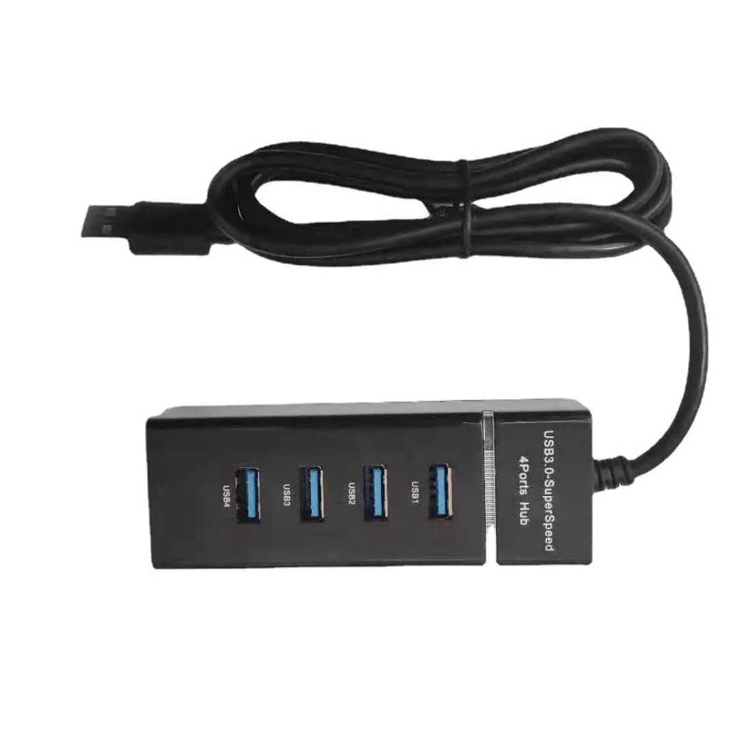Image 5: Hub USB de bureau pour ordinateur portable, station d'accueil et répartiteur 1 vers 7 et 1 vers 4