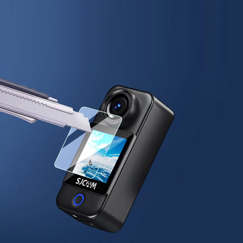 Protector de pantalla LCD para lente de película suave transparente, cubierta protectora para cámara de acción SJCAM C300 Pocket 4K, accesorios de protección, 2 uds.