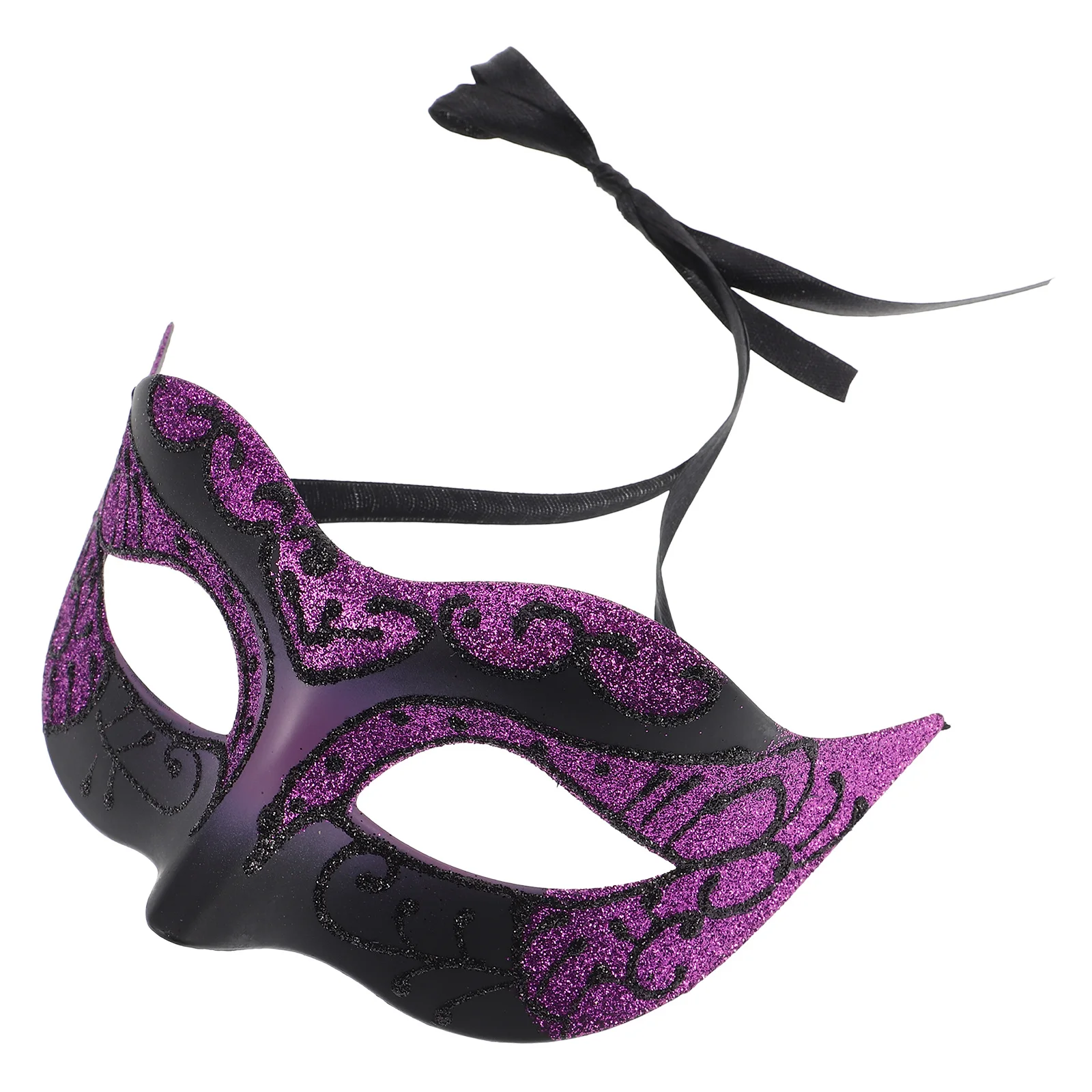 

Painted Mask Vintage Decor Feathered Plastic Carnival Gras Masks Masquerade Costume Party Half Mask Woman Prom Ball