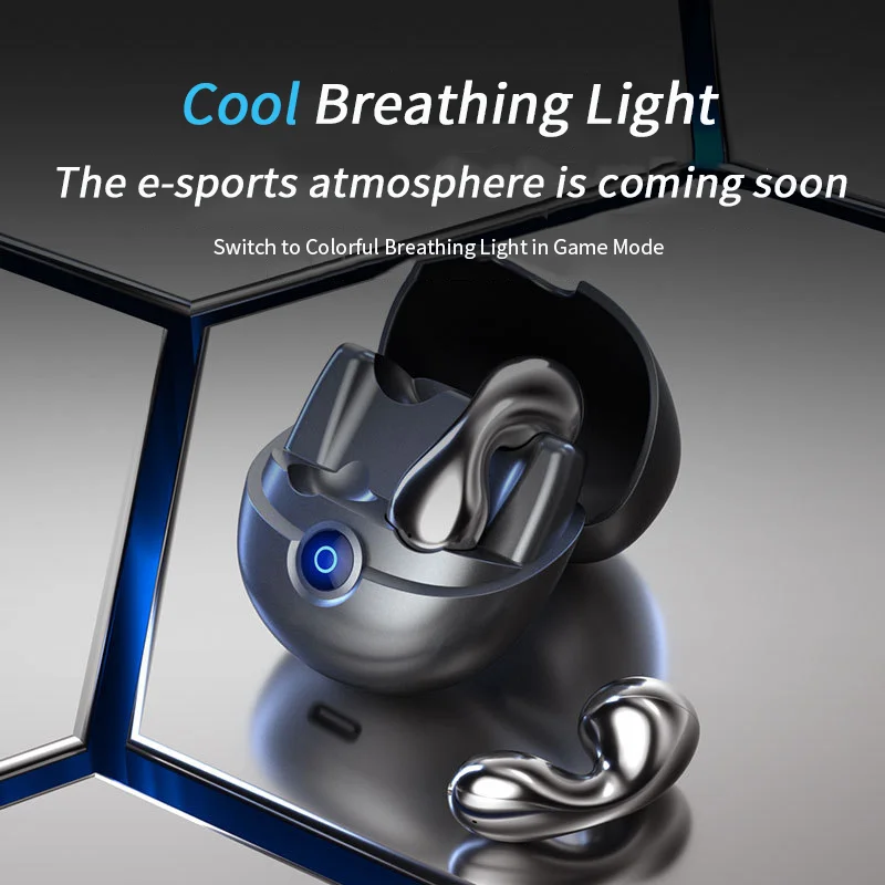 E-sport Earphone Bluetooth Game Mode Cool Breath Light Multi Device Compatibility Long Battery Life Game Earphone Listen Music