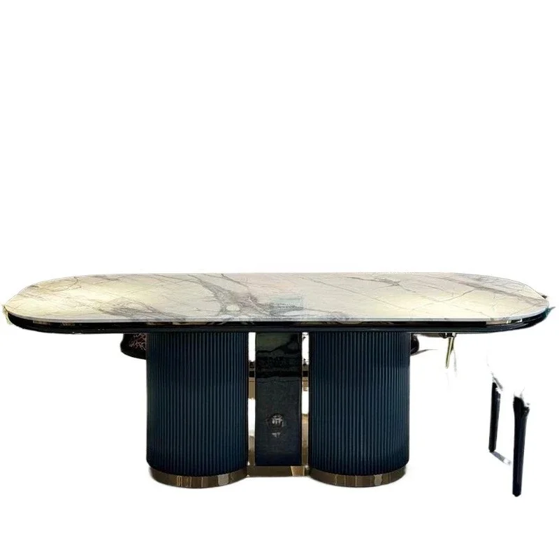 

Light luxury marble dining table