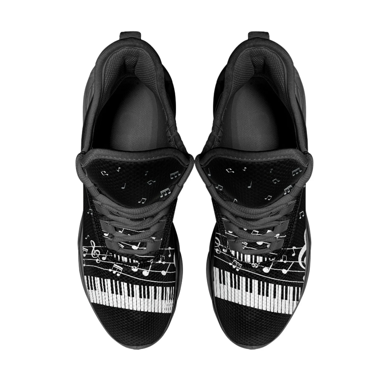 PENSTROLL Piano Music Notes Breathable Blade Running Shoes for Men Mesh & EVA Mens Running Shoes Athletic Sneakers