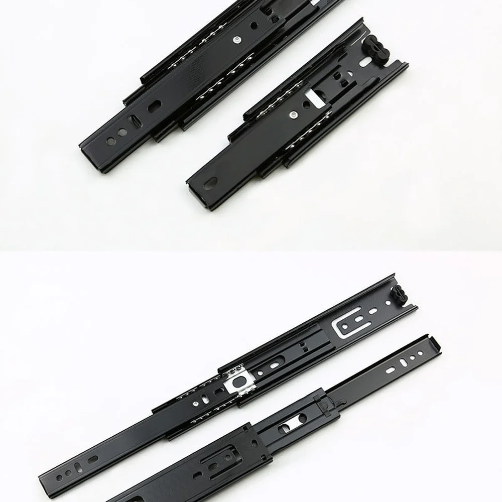 Side Mounted Drawer Slides Ultra Short Mini Ball Bearing Steel Furniture Rail High Quality Kitchen Cabinet Storage Drawer