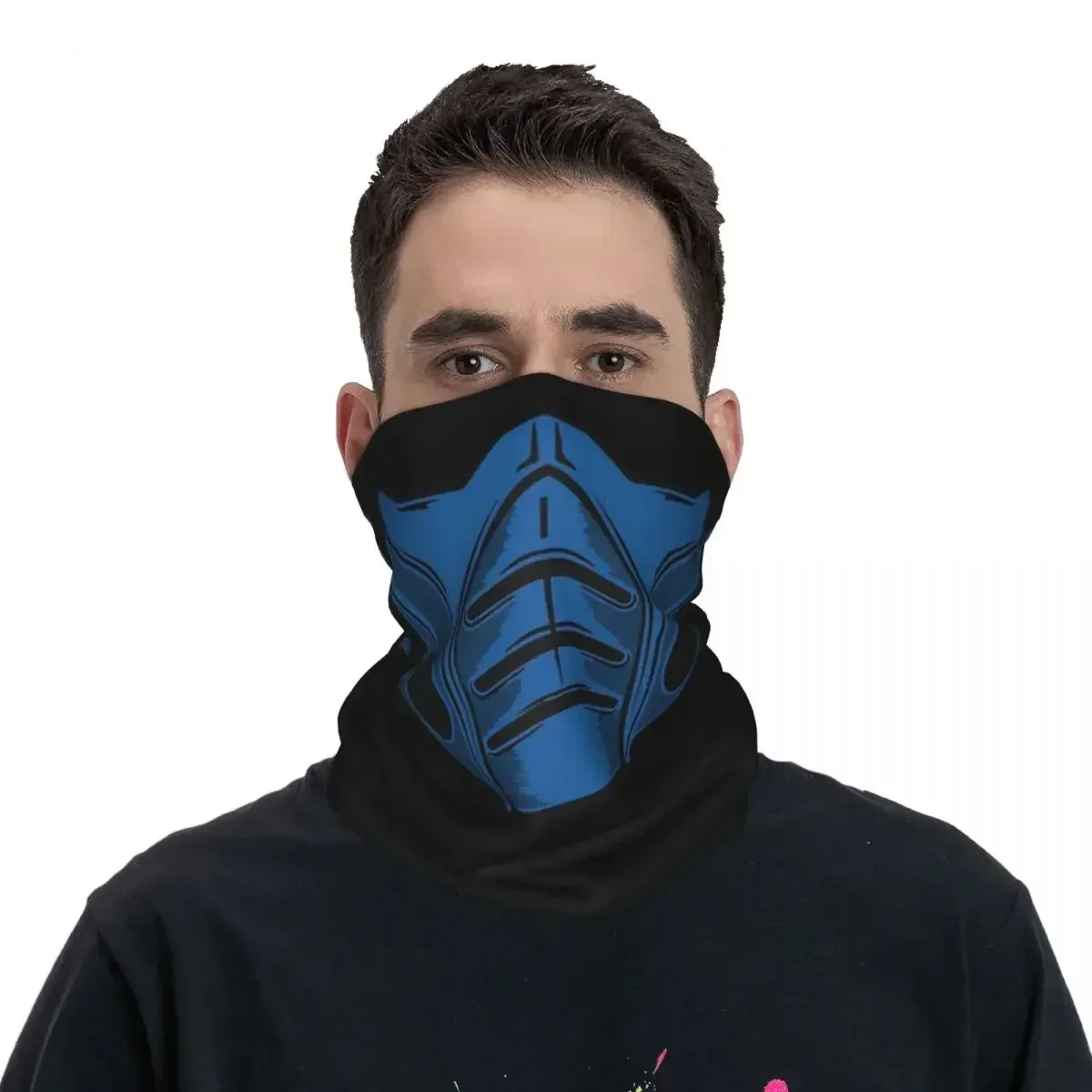 Mortal Kombat Sub-Zero Bandana Neck Cover Printed Mask Scarf Multi-use Balaclava Riding Unisex Adult Windproof