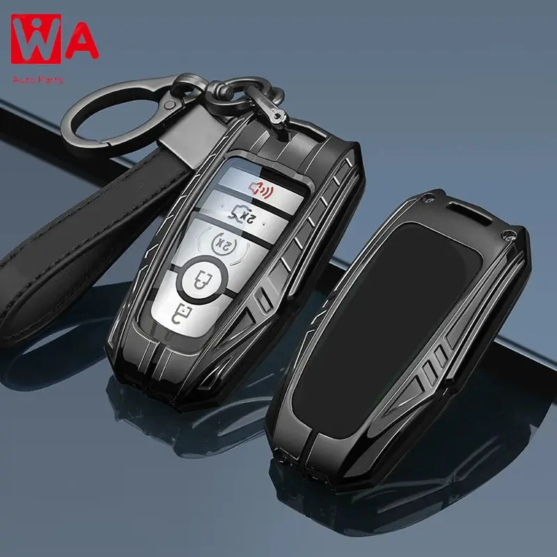 

Metal Car Remote Key Case Cover Shell Housing Holder Fob For Ford New Mondeo Focus EVOS Escape Edge Explorer F-150 Mustang 2024