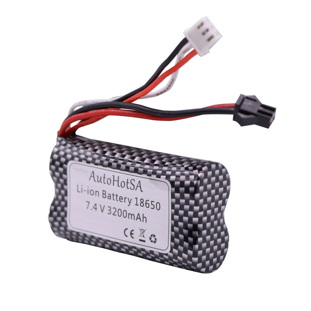 7.4v 3200mah bateria lipo recarregável sm/jst/t/tamiya plug para helicóptero rc peças de brinquedo 7.4v bateria lipo 18650 brinquedos bateria 1 peça