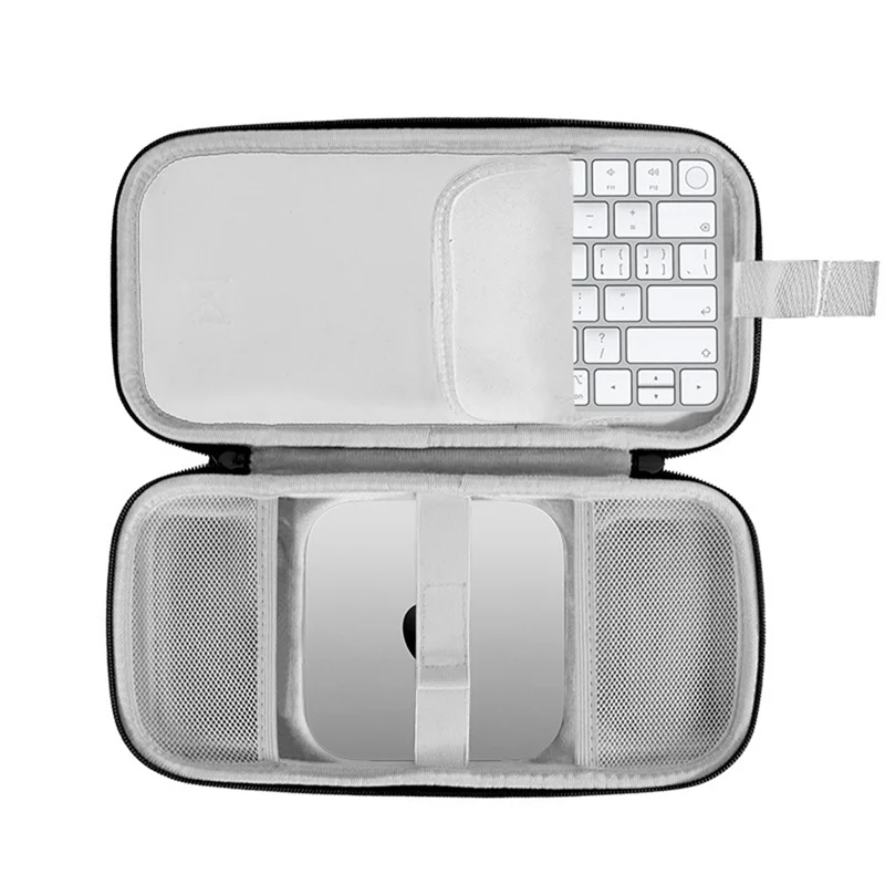 REPLA-Protective Travel Handbag For  Mac Mini M4/M4 Pro - Hard Carrying Case With Anti-Scratch Mesh Pocket