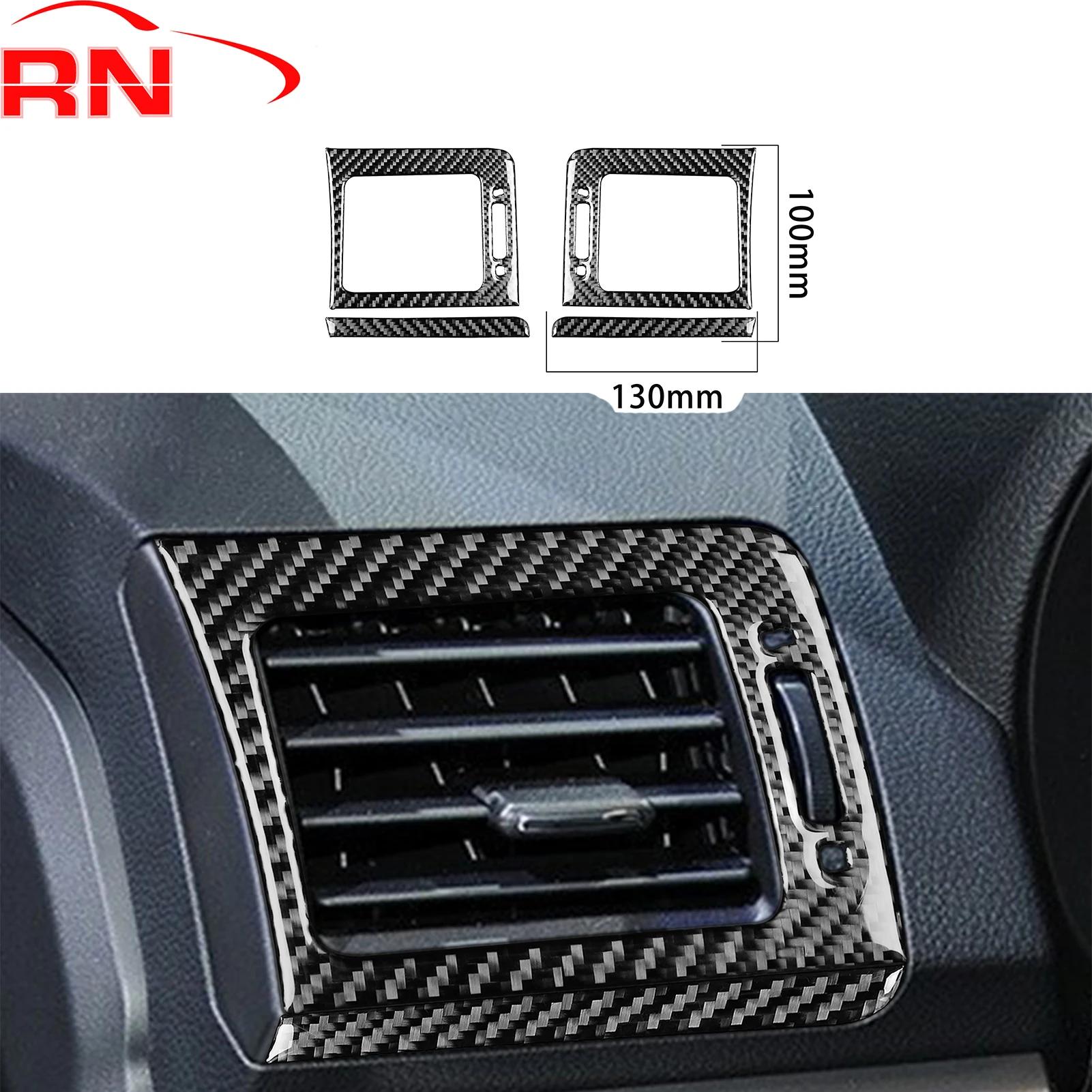 

For Subaru WRX 2015-2021 Refit Car Carbon Fiber Both sides Air Conditioner Vents Interior Accessories Sticker