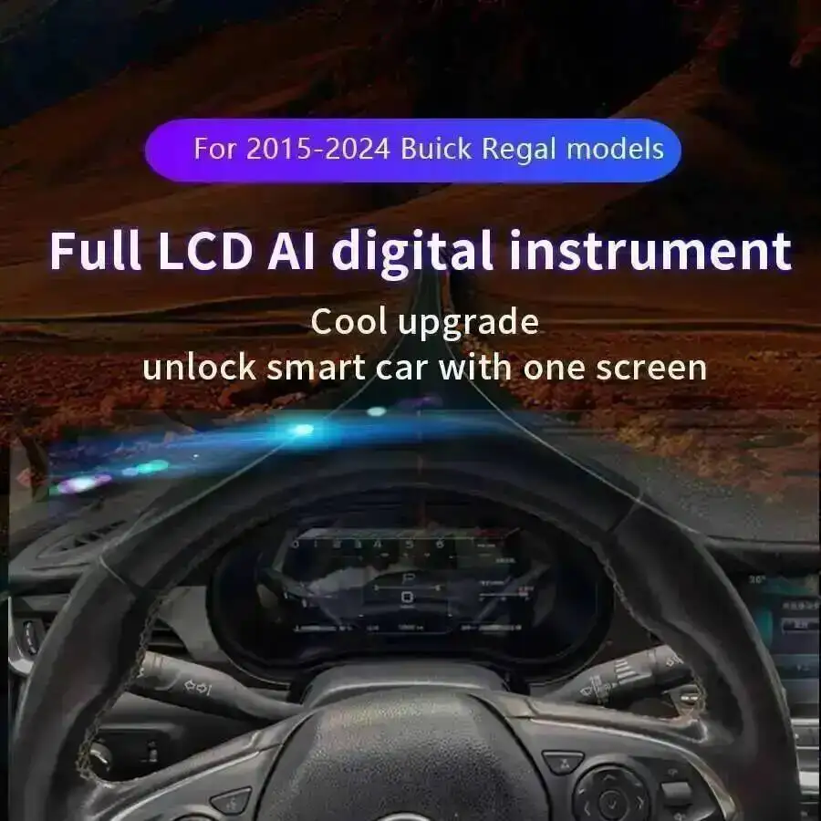 LCD Instrument Panel For Buick Regal Opel Insignia 2009-2015 Digital Dashboard Cluster GPS Speedometer Virtual Cockpit Clock