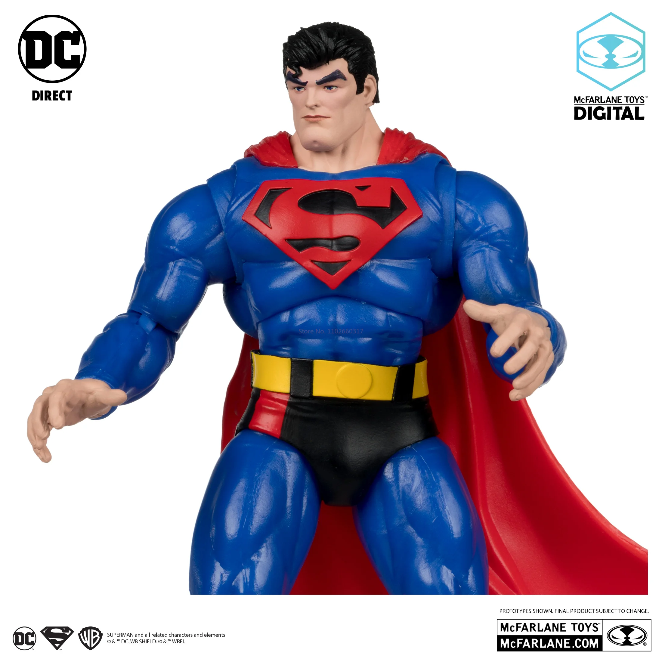 Oryginalny Mcfarlane Dc Multiverse Superman Nasze światy w wojnę 7-calowa kolekcja figurek Figurka Prezent urodzinowy dla dzieci Zabawka