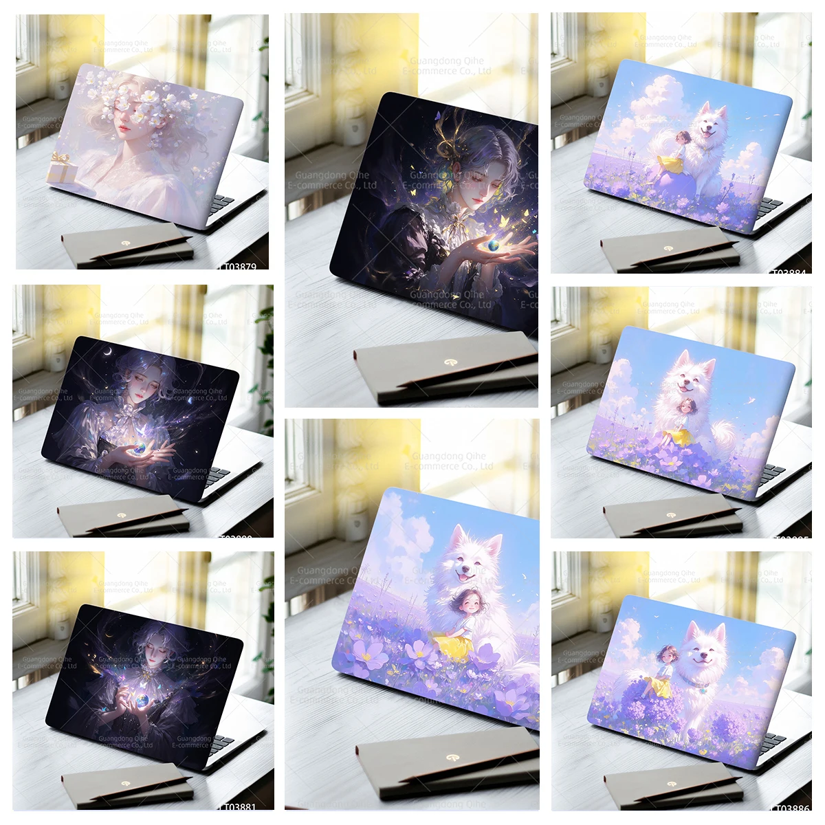 

2 упаковки милых аниме-девочек и знаменитых наклеек из ПВХ, водонепроницаемые износостойкие самоклеящиеся наклейки для двери, ноутбука