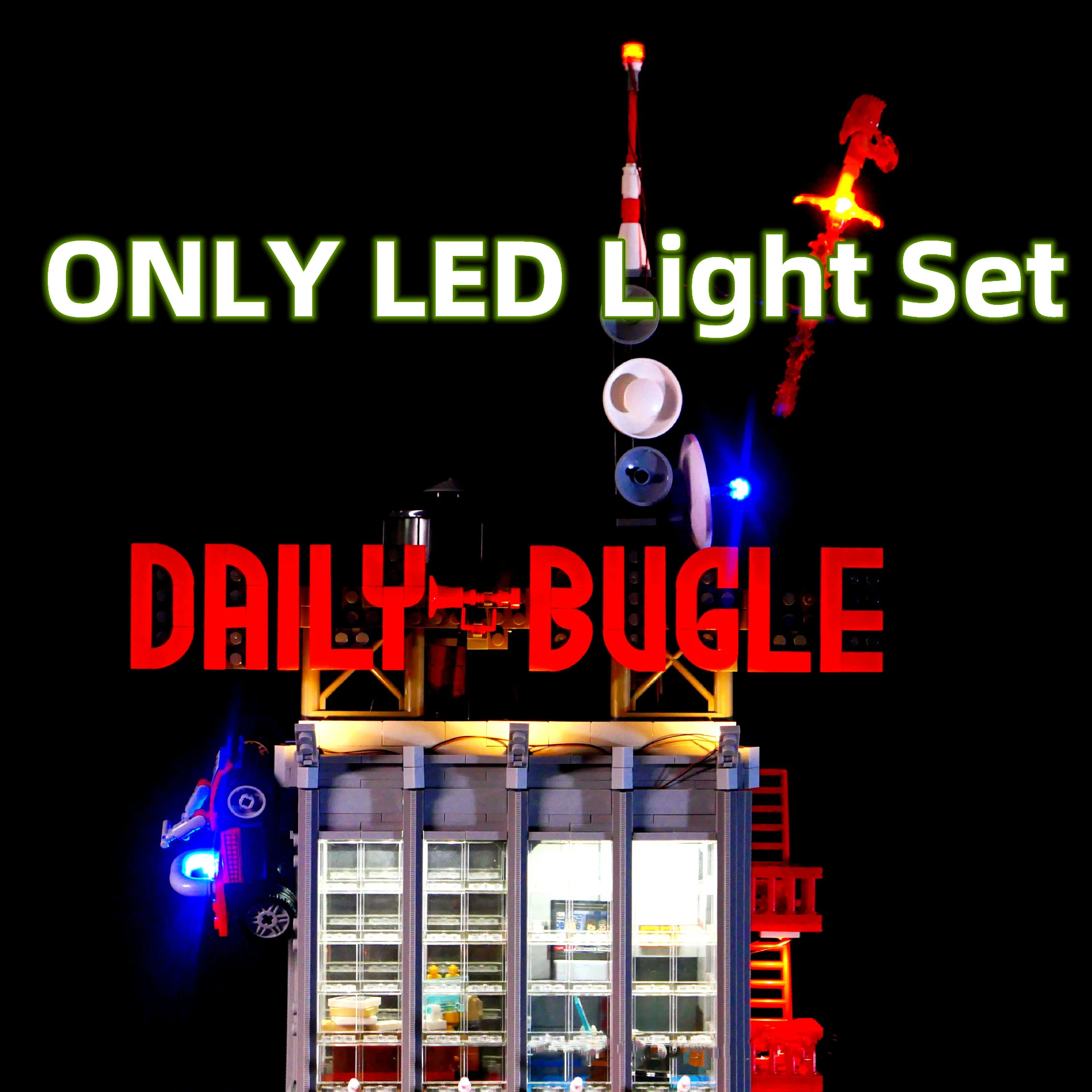 IN STOCK Remote Control LED Light Set For Daily Bugle Model Compatible With LEGO 76178 Building Blocks Bricks Accessory Toys