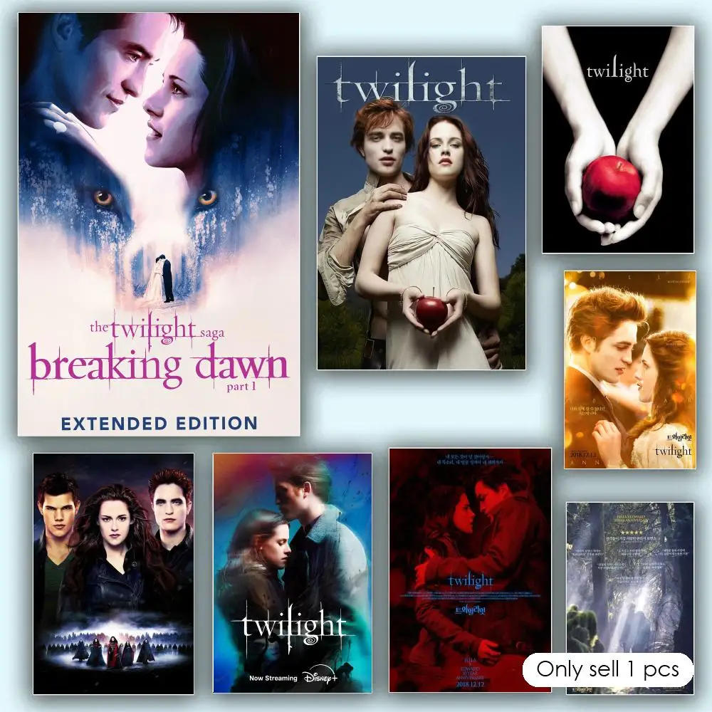 Classic Movie T-Twilight Decor Poster Aesthetic HD PVC Wall Art - Waterproof Wear Resistant For Home Hotel Bar