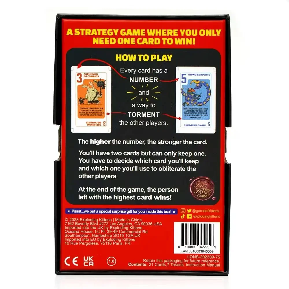 Exploding Kittens Power Hungry Pets 2-6 - Strategic and Simple Card Game -Party Game, Family Game Night, Kid and Adult Card Game