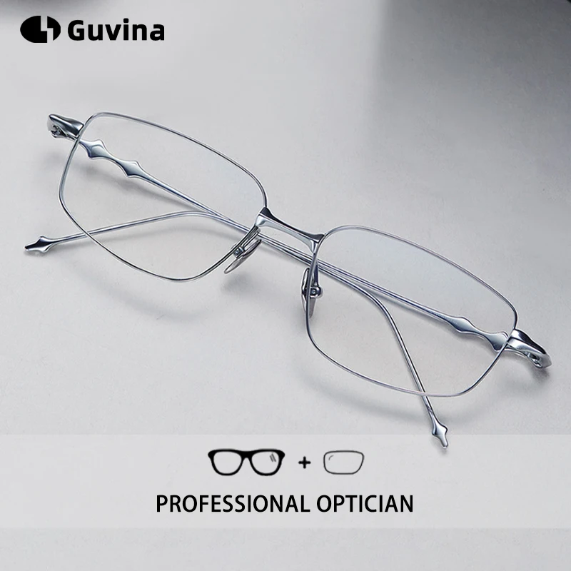 

Трендовые очки для чтения из чистого титана, мужские и женские очки в оправе, ультра легкие 8 г, блокирующие синий свет, оптические очки по рецепту