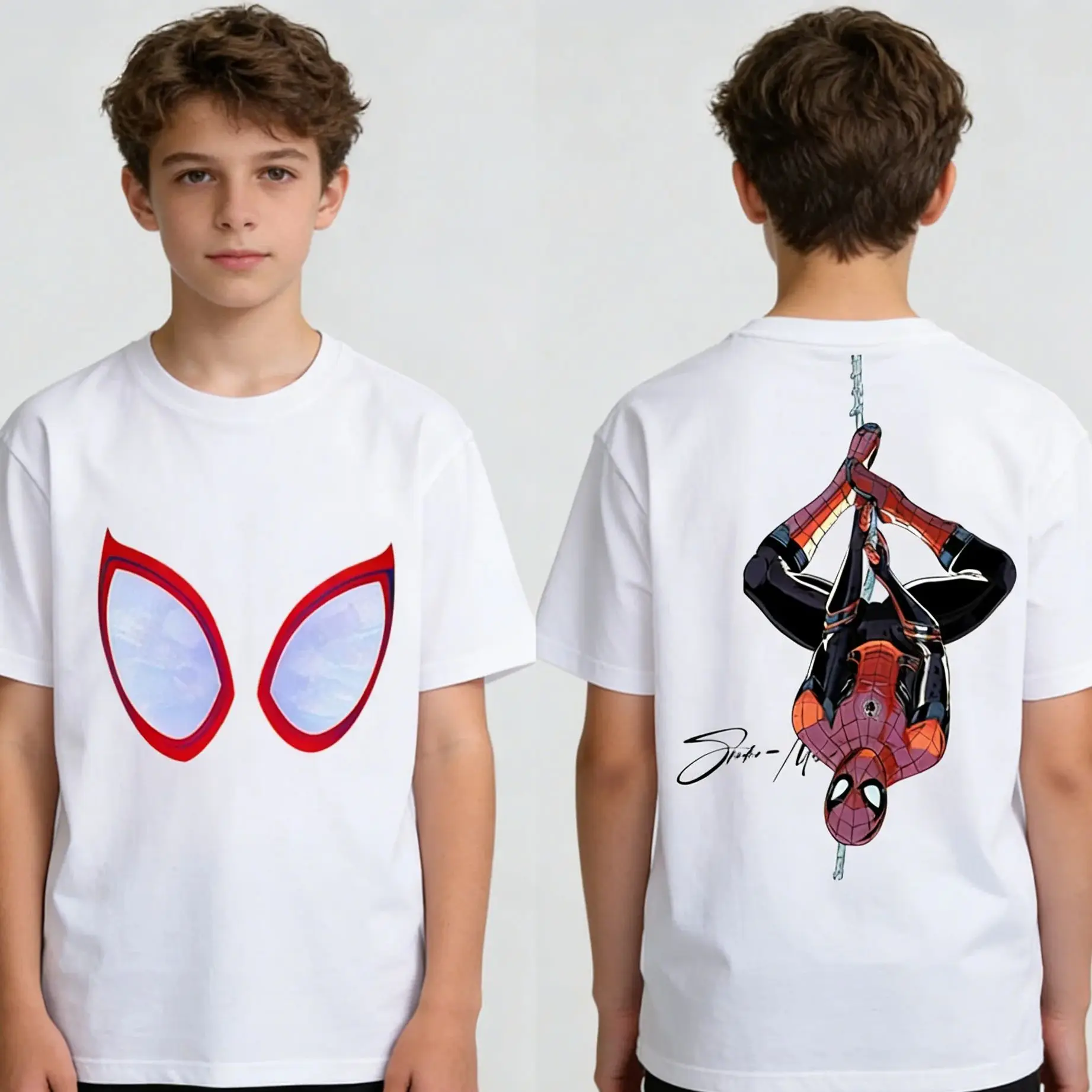 cyberpunk-homem-aranha-universo-paralelo-solto-manga-curta-t-camisa-verao-manga-curta-aldult-pai-crianca-criancas-algodao-tshirt