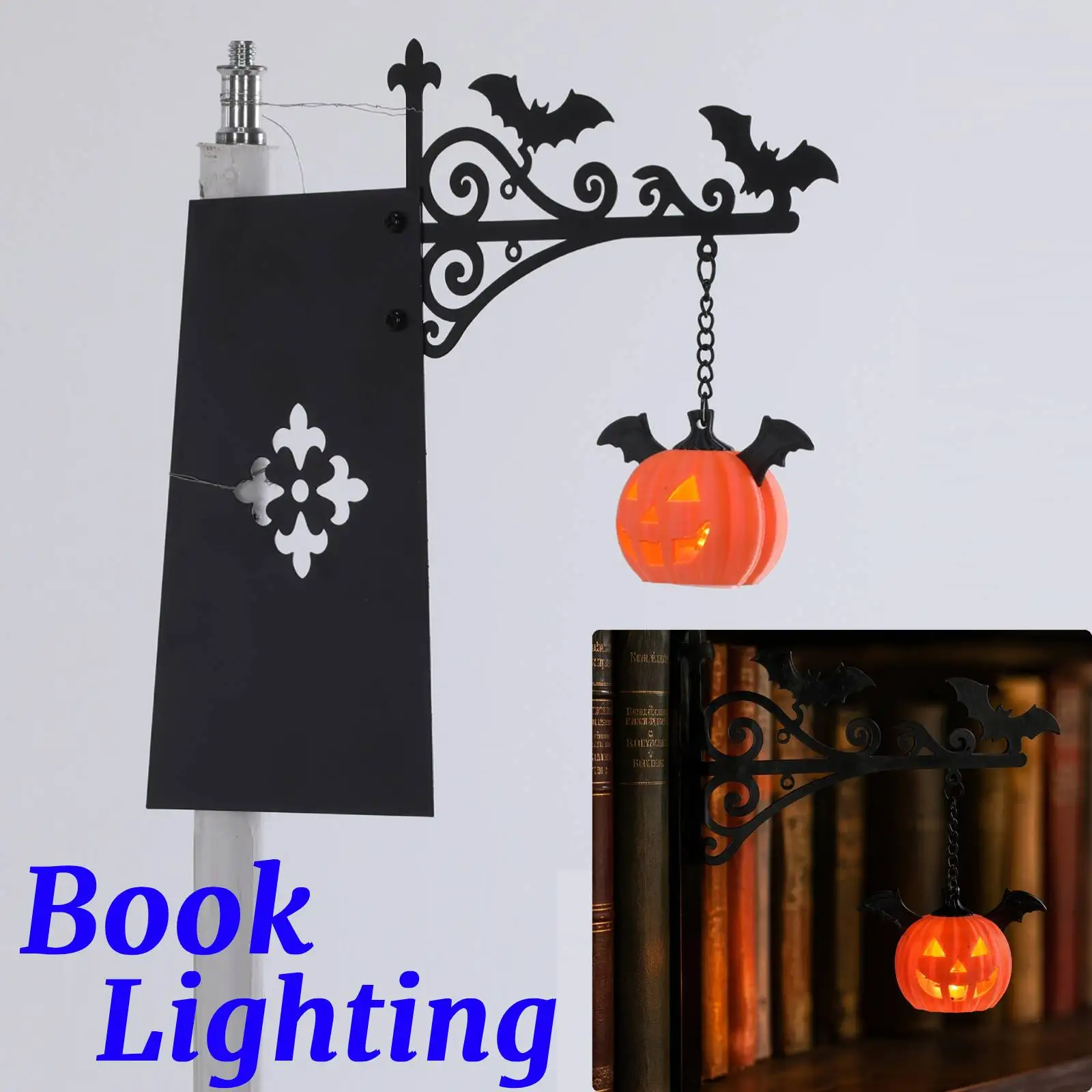 Magic Library Lantern Multifunctional Decorative Bookshelf Lighting Warm LED Nightlight for Studious Home Room Ornament