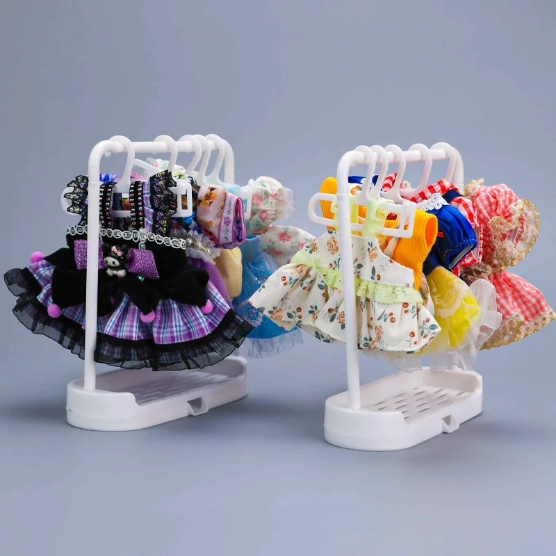 Labubu Cabinet Labubu Wardrobe Clothes Display Shoe Rack Fabric Hanger for Doll LBBYJ01