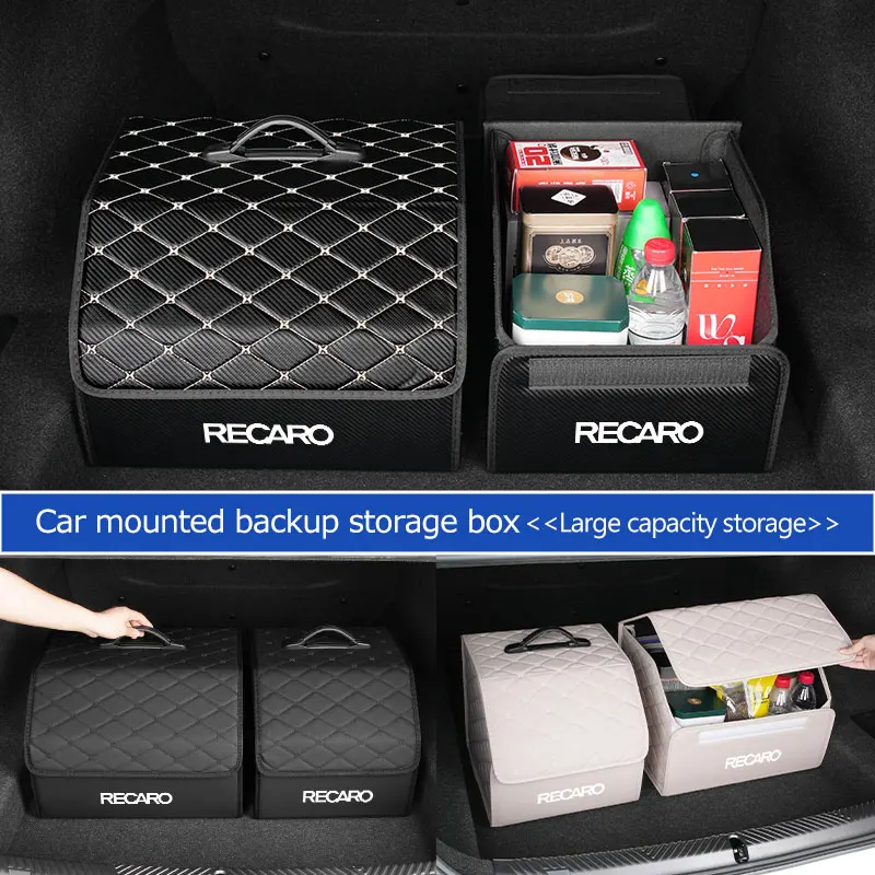 車のトランクバッグ自動収納ボックス折りたたみ式収納多用途ツールレカロ用