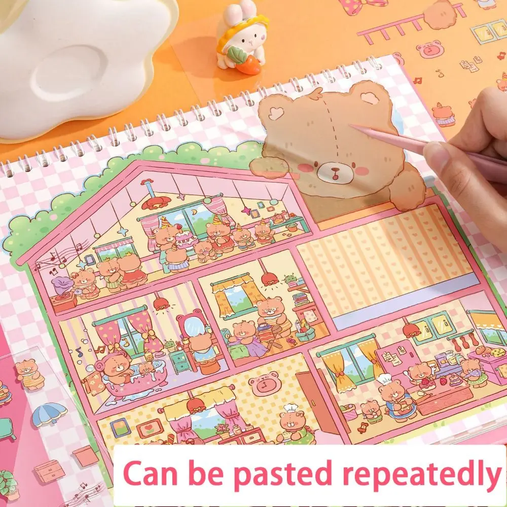 New Large Miniature Scene 3D Stickers DIY Three-dimensional Landscaping Stickers 3D Notebook Sticker Children Gift