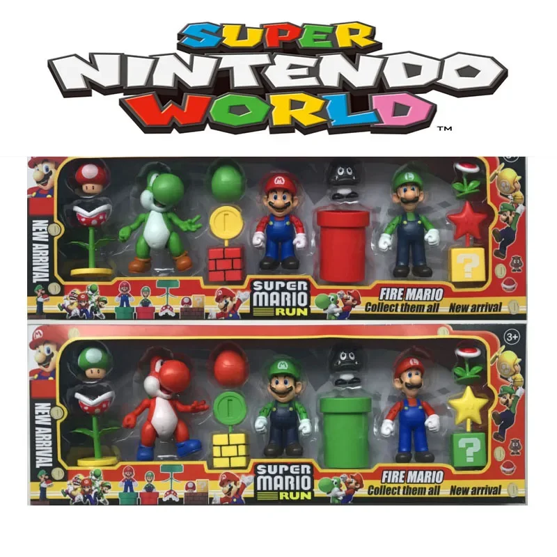 

Super Mario Bros Anime Figures Toys Mario Luigi Bowser Yoshi PVC Action Figure Model Collection Kids Toys for Boys Birthday Gift