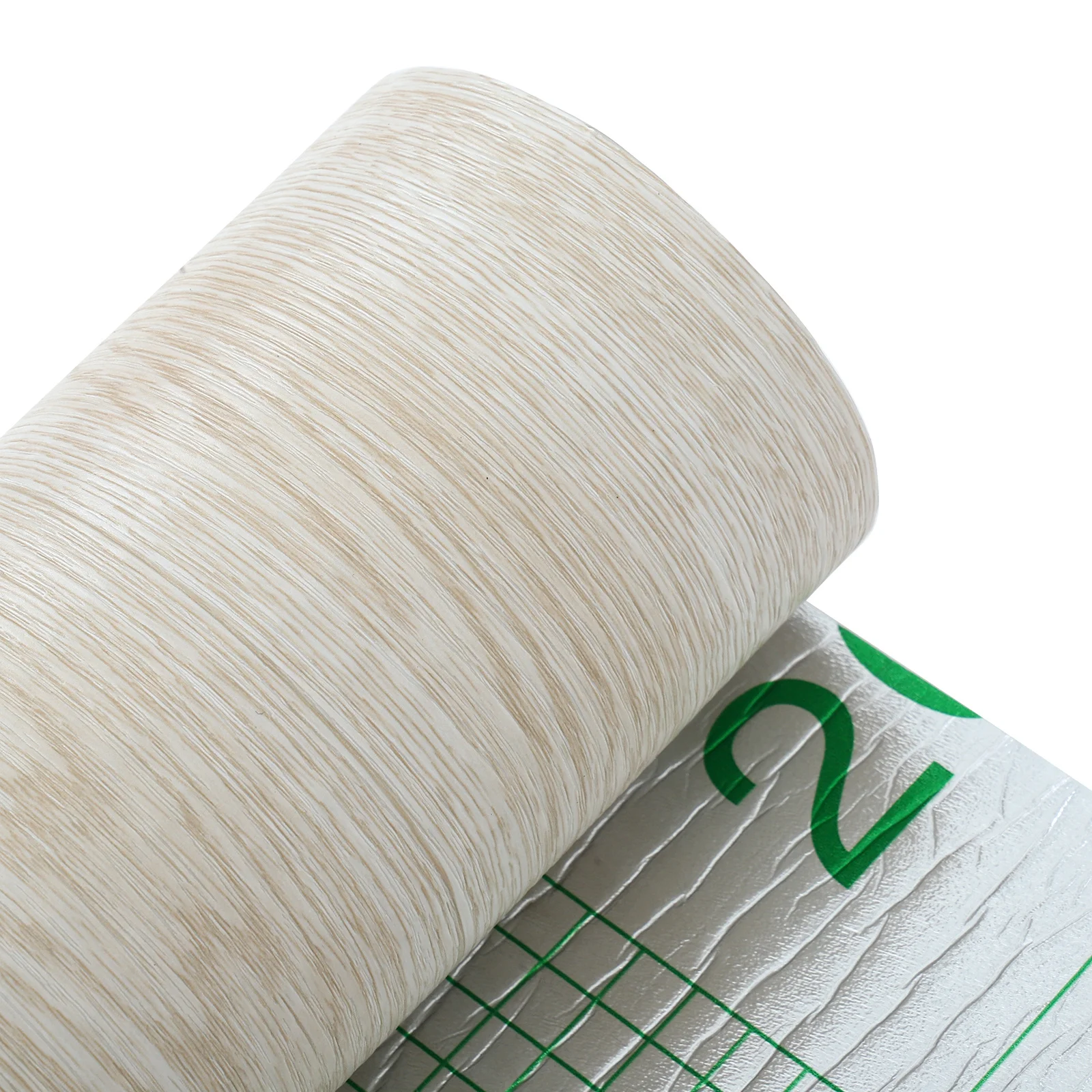 Self Adhesive PVC Flooring Roll Reinforced Wear Resistant Peel Stick Floor Sticker Antislip for Home Supermarket Office