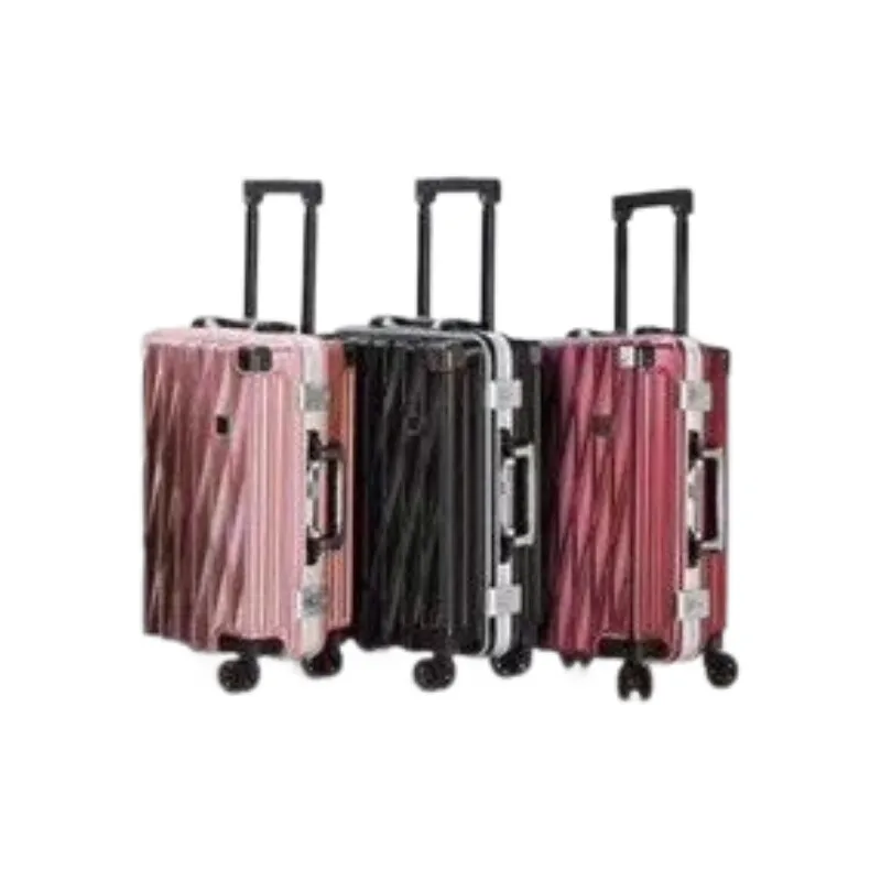 Walizka podróżna na kółkach z aluminiową ramą 20 cali 24 cale, lekka walizka trolley z zamkiem szyfrowym dla studentów, mężczyzn i kobiet.