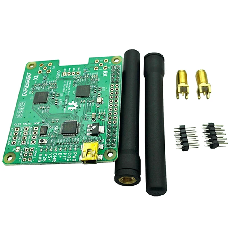 

V1.3 MMDVM HS Dual Hat Duplex Hotspot Board +2Pcs Antenna Support P25 DMR YSF NXDN For Raspberry Pi